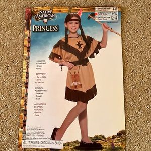 Native American Princess Halloween costume. Child size Medium 8-10